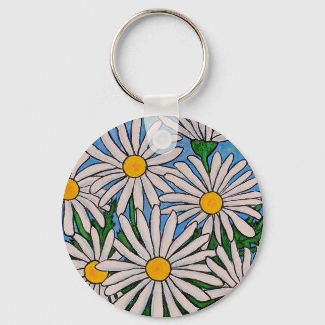 Porte-clés Funky Floral Daisy Porte - clé (Recto)