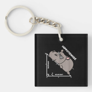 Porte-clés Funky Geometry Hypotenuse Math Enseignant Mathémat