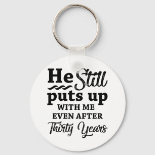 Porte-clés Funny 30ème anniversaire de Mariage