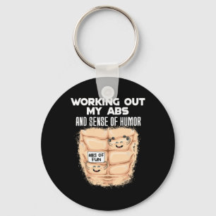Porte-clés Funny Abs Exercice Muscle Building Bodybuilding 1