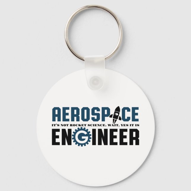 Porte-clés Funny Aerospace Engineer Humour C'est Rocket Scien (Recto)