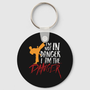 Porte-clés Funny Black Belt Fighter Martial Arts Humour