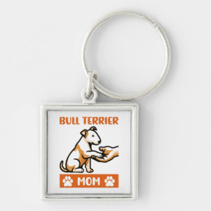 Porte-clés Funny Bull Terrier Chien