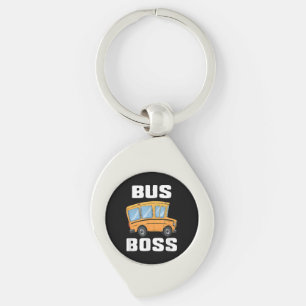 Porte-clés Funny Bus Boss School Bus Driver