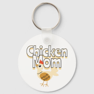 Porte-clés Funny Chicken Maman personnalisée