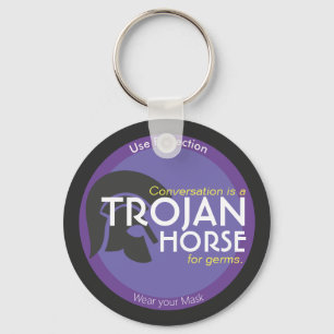 Porte-clés Funny Covid porter votre masque condom gag
