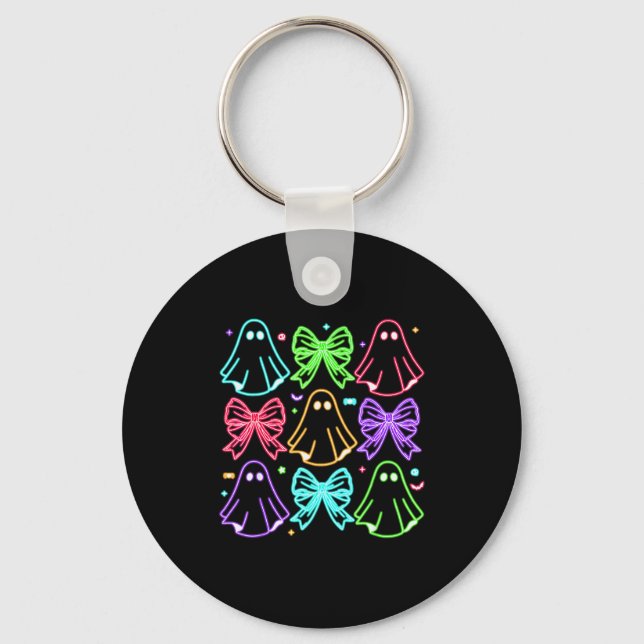 Porte-clés Funny Cute Boo Ghost Soky Season Glow In Halloween (Recto)