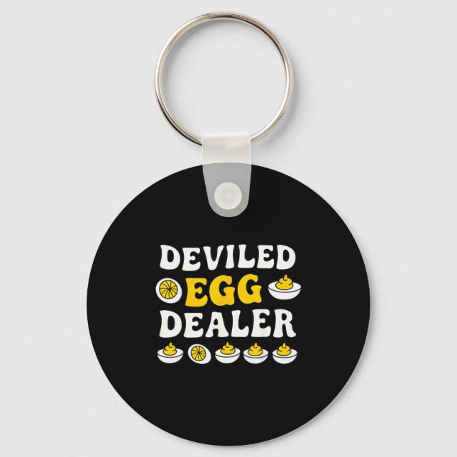 Porte-clés Funny Deviled Egg Er Thanksgiving  (Recto)
