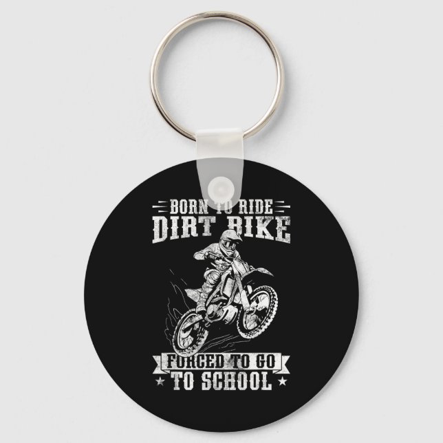 Porte-clés Funny Dirt Bike Art For Boys Girls Motocross Dirt  (Recto)