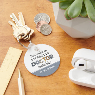 Porte-clés Funny Doctor Gifts Awesome Doctor Custom