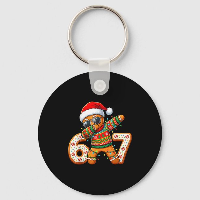 Porte-clés Funny Gingerbread Six Seven 67 Ice Cream Drip Chri (Recto)
