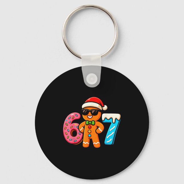 Porte-clés Funny Gingerbread Six Seven 67 Ice Cream Drip Chri (Recto)