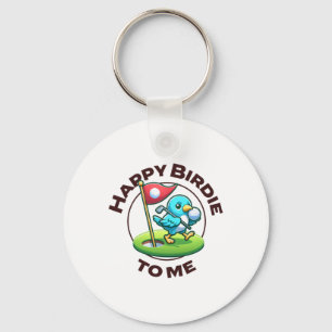 Porte-clés Funny Golf Anniversaire Joyeux Birdie Golfer Garço