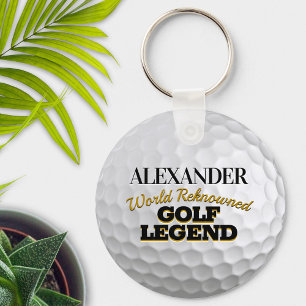 Porte-clés Funny Golf Legend Golf Ball Personalized