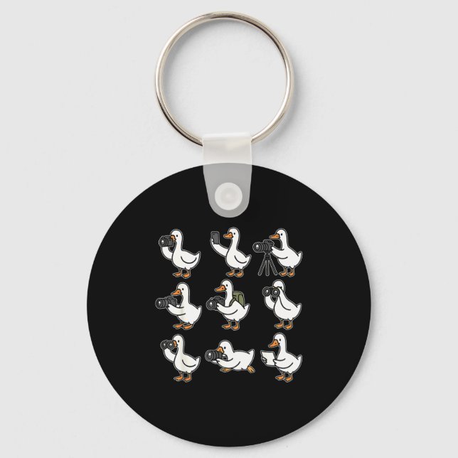 Porte-clés Funny Goose Photographer Photography Camera Photo  (Recto)