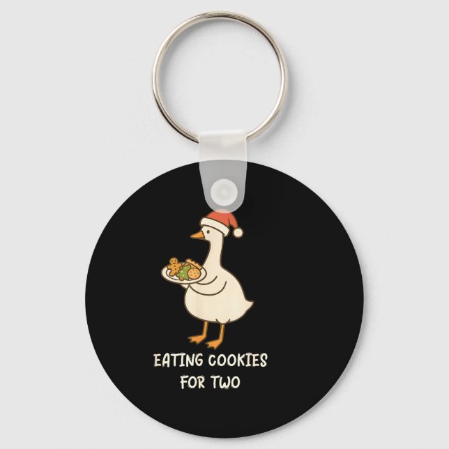Porte-clés Funny Goose Pregnancy Pregnant Announcement To Hus (Recto)
