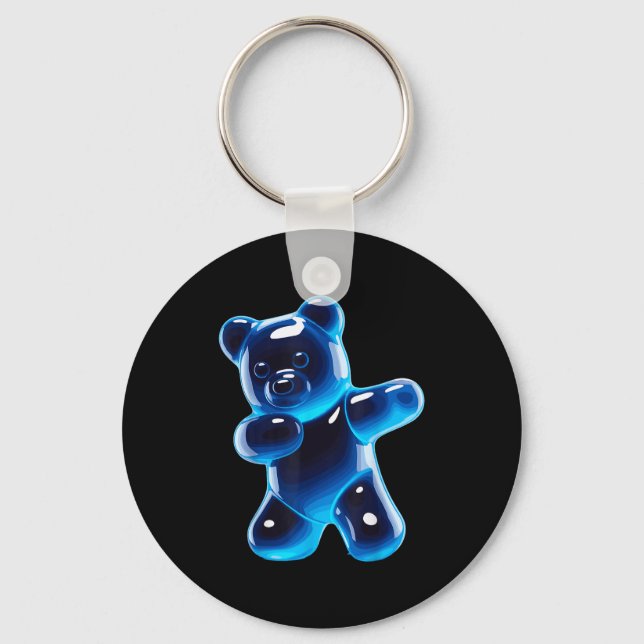 Porte-clés Funny Gummy Bear Art For Men Women Kids Candy Bear (Recto)