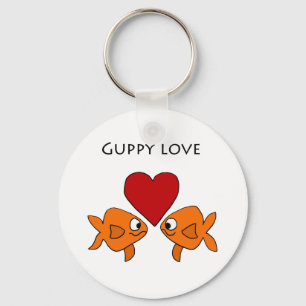 Porte-clés Funny Guppy Love Design