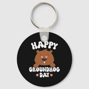 Porte-clés Funny Happy Groundhog Day 2025 3