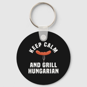 Porte-clés Funny Hongrois Saucage Barbecue Humour Citation Hu