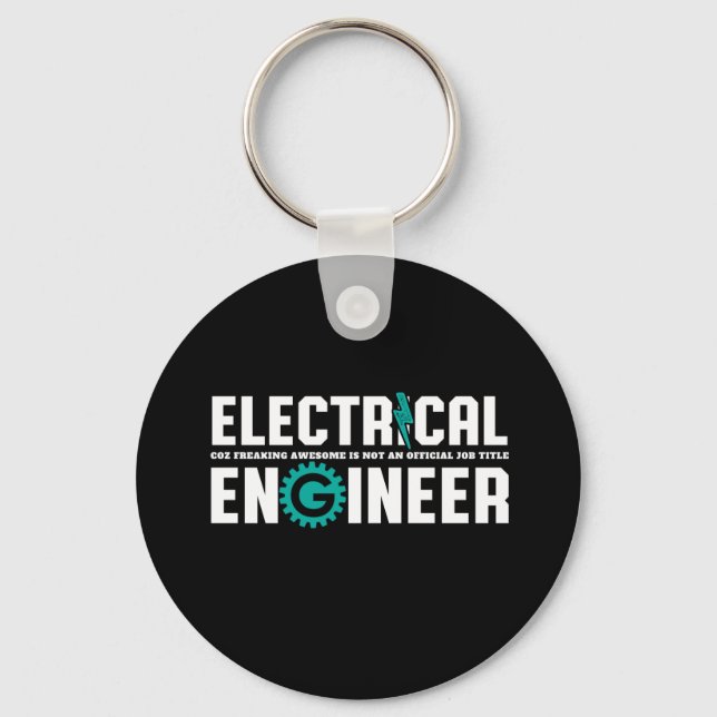 Porte-clés Funny Ingénieur Geek Humour de génie électrique (Recto)