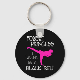 Porte-clés Funny Karate Shirt Girl Black Belt Martial Arts Gi