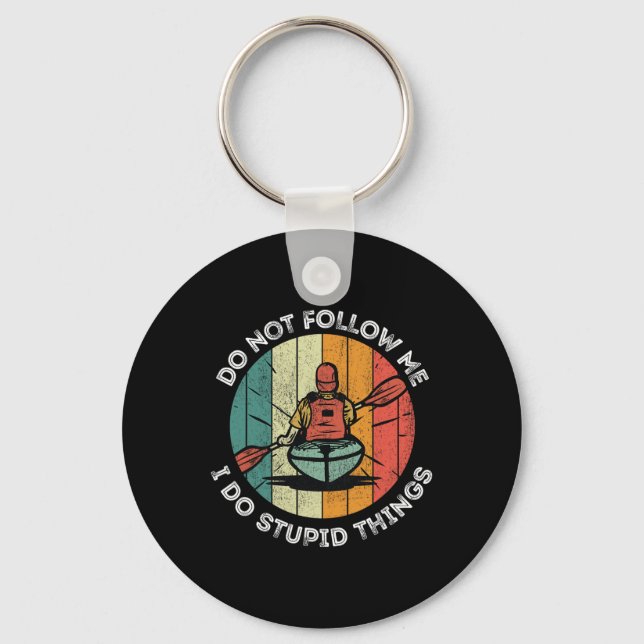 Porte-clés Funny Kayak Kayaking Boating Summer Clothing Graph (Recto)