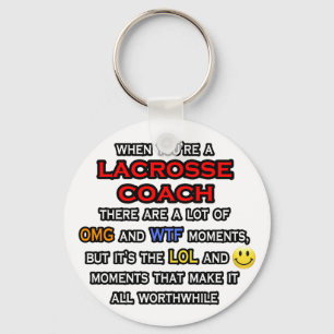 Porte-clés Funny Lacrosse Coach ... OMG WTF LOL