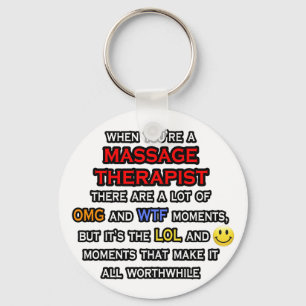 Porte-clés Funny Massage Therapist ... OMG WTF LOL
