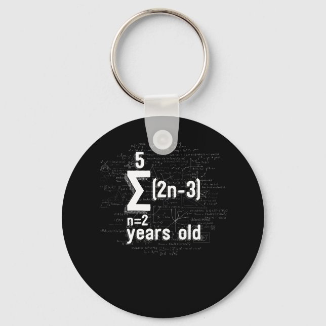 Porte-clés Funny Math Geek 16e anniversaire 16 ans (Recto)
