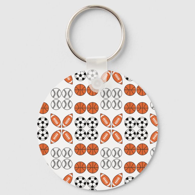 Porte-clés Funny Motif de balle (Recto)