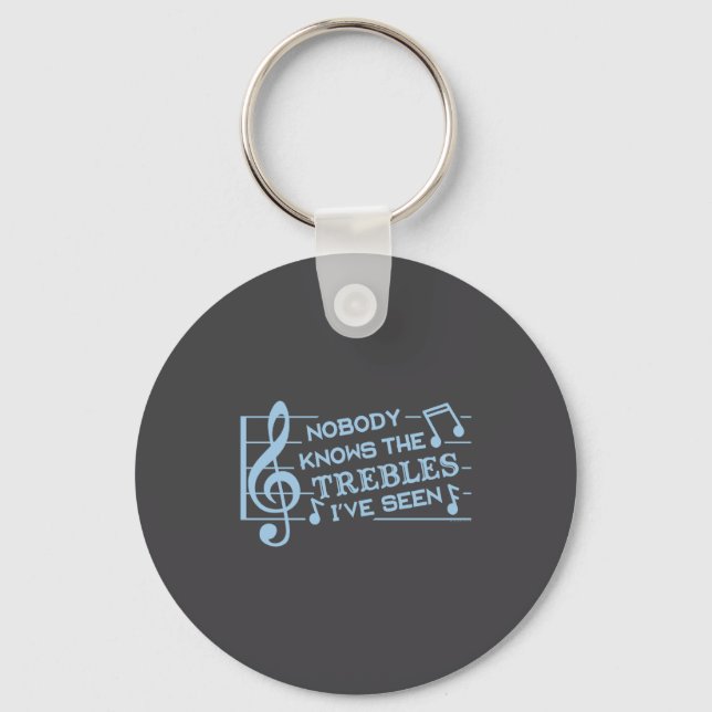 Porte-clés Funny Musicians Treble Joke Pun Music Teachers 2  (Recto)