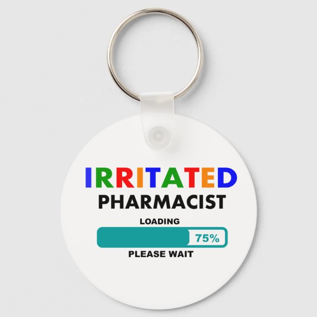 Porte-clés Funny Pharmacien Chargement de T-shirts (Recto)
