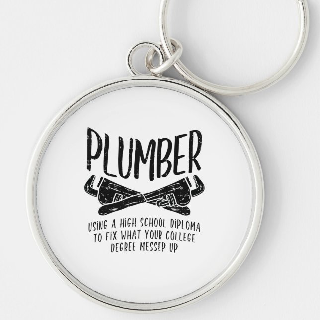 Porte-clés Funny Plumber (Devant)