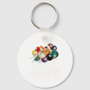 Porte-clés Funny Pool Billards Ball Breaker Tee