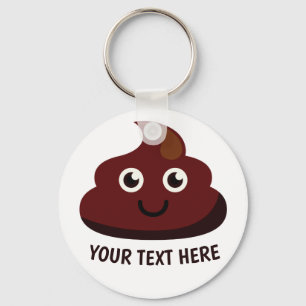 Porte-clés Funny Poop porte - clé 2 : heureux