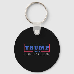 Porte-clés Funny Pro Trump 2024 Run Spot Run Trump Kamala Deb