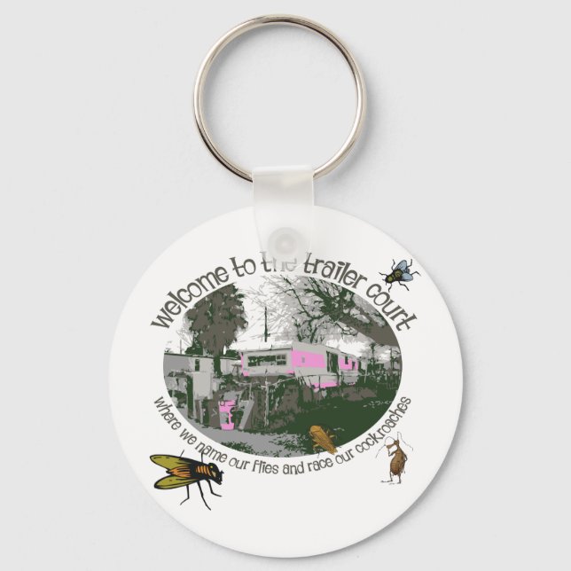 Porte-clés Funny Trailer Park Shirts et cadeaux (Recto)