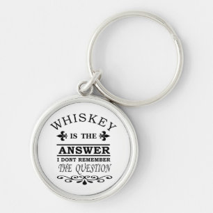 Porte-clés funny whiskey slogan
