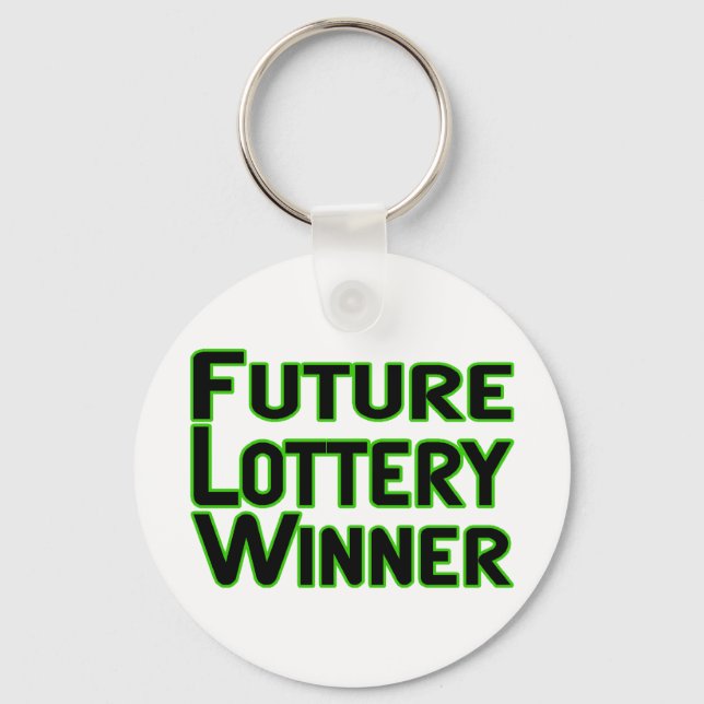 Porte-clés Futur gagnant de loterie (Recto)