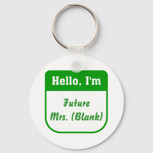 Porte-clés Future Mme Keychain - personnalisé