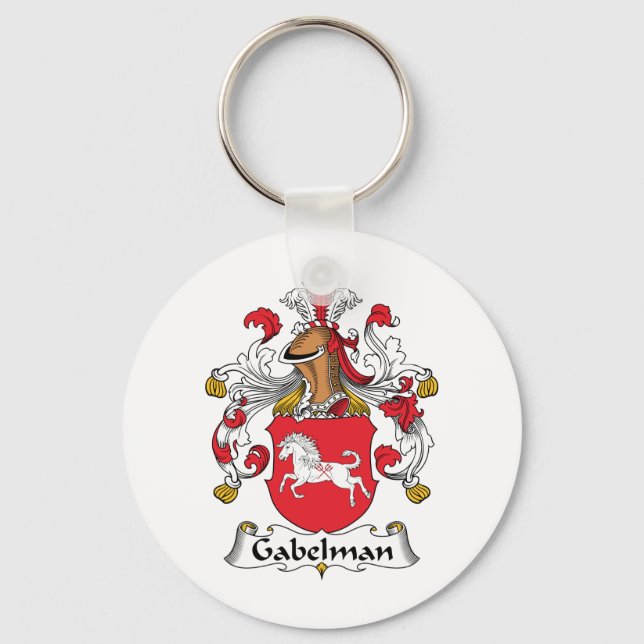 Porte-clés Gabelman Family Crest (Recto)