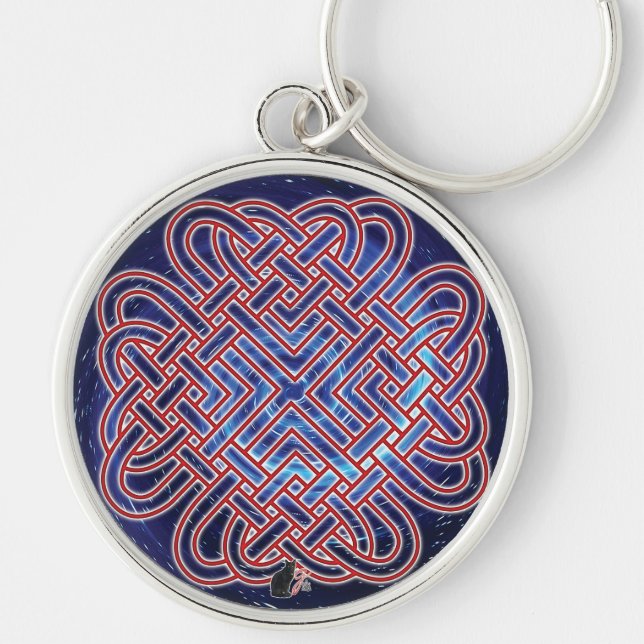 Porte-clés Galactic celtic love knot (Devant)