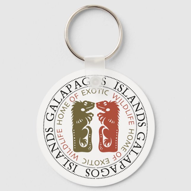 Porte-clés Galapagos Iguanas Souvenir Porte - clé (Recto)