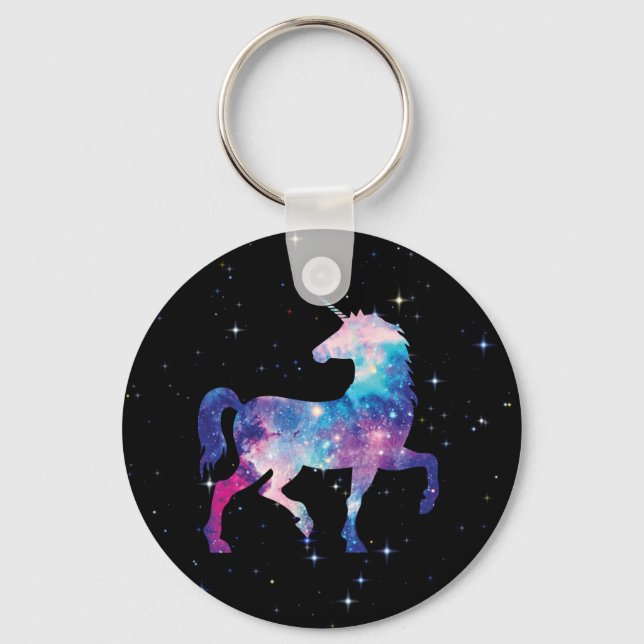 Porte-clés Galaxie magique Unicorne (Recto)