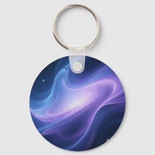 Porte-clés Galaxie spirale de nébuleuse cosmique abstraite