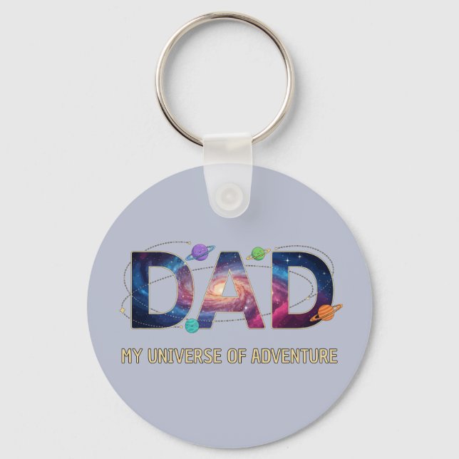 Porte-clés Galaxy Dad Universe Adventure (Recto)