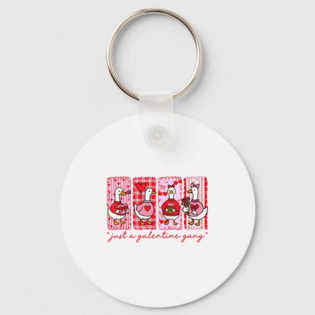 Porte-clés Galentines Day Women Galentines Gang Goose Valenti (Recto)
