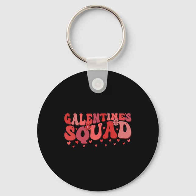 Porte-clés Galentines Squad Gang Valentine Funny Galentine's  (Recto)