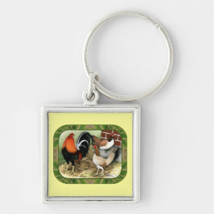 Porte-clés Gamefowl à la ferme